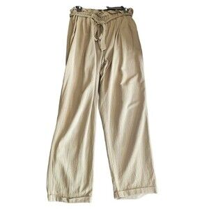 Favlux Paperbag Green Pocket Tie Ruffle Pants Size L